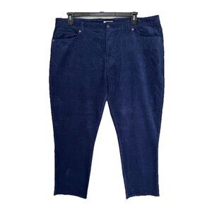 Peter Millar Superior Corduroy Pants Mens 40 Blue Classic Fit Stretch Golf Cords